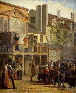Jean Roller - La Parade de Bobèche et Galimafré, boulevard du Temple - P301 - Musée Carnavalet