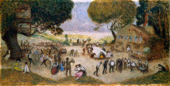 Jean Veber - Esquisse pour l'Hôtel de Ville de Paris , Fête champêtre - PPP4688 - Musée des Beaux-Arts de la ville de Paris