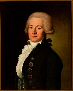 Jean Louis Voille - Portrait of a young man in a wig en catogan - M.Ob.1293 MNW - National Museum in Warsaw
