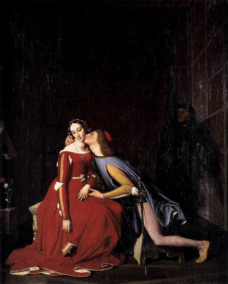 Jean Auguste Dominique Ingres - Paolo and Francesca - WGA11844