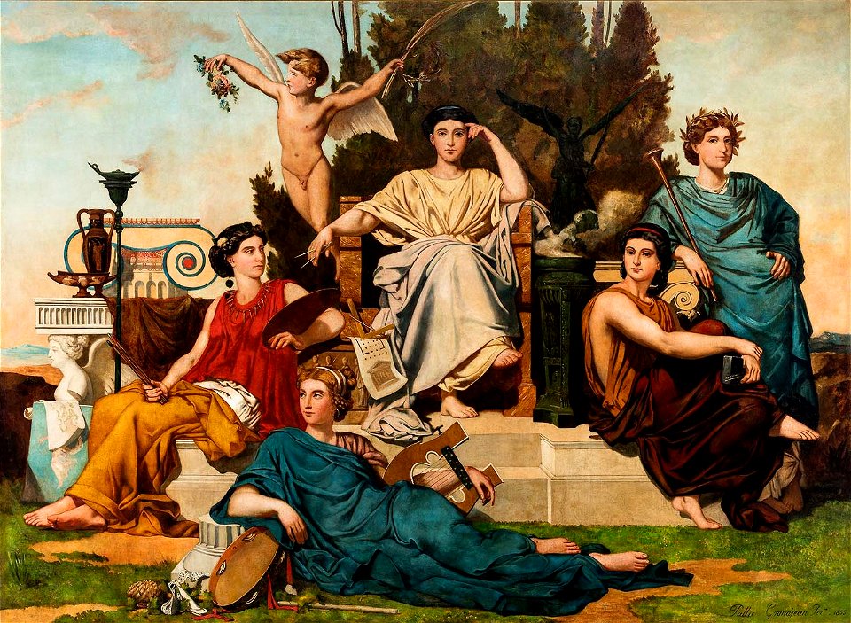 Jean Léon Pallière - Alegoria às Artes