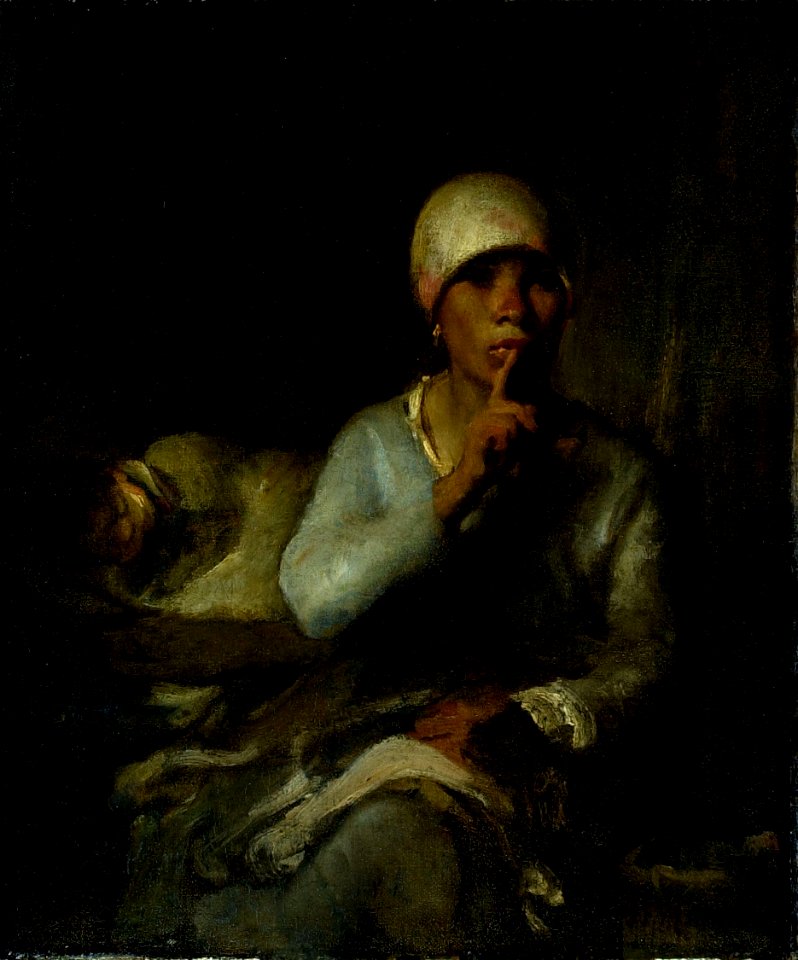 Jean François Millet - Woman and Child (Silence) - 1968.94 - Art Institute of Chicago