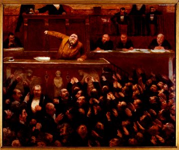 Jean Veber - Jean Jaurès (1859-1914), à la tribune de la Chambre des députés - P1958 - Musée Carnavalet