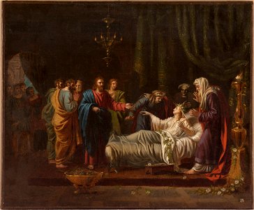 Jean Vignaud - Esquisse pour l'église Saint-Nicolas-du-Chardonnet , Jésus ressuscitant la fille de Jaïre - PPP4806 - Musée des Beaux-Arts de la ville de Paris