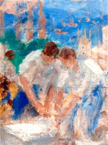 Jean-Alfred Adler - Le travail masculin - Esquisse pour l'école des garçons de la rue Küss, 13ème arrondissement de Paris - PPP3793 - musée des Beaux-Arts de la ville de Paris - 3