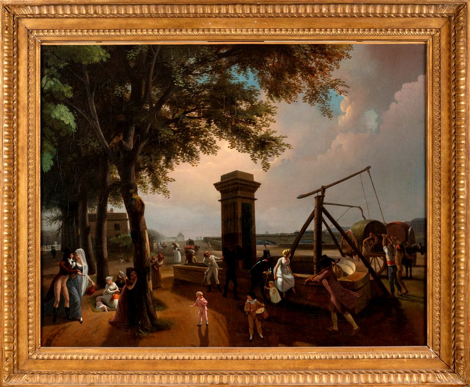 Jean-Baptiste Bizard - La pompe marchande du cours-la-Reine - P6 - Musée Carnavalet