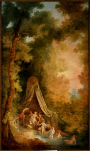 Jean Pierre Norblin de la Gourdaine - Bathing in a park - MP 275 - National Museum in Warsaw