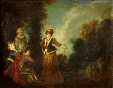 Jean-Antoine Watteau (1684-1721) (after) - 'L'aventurière' - 32573 - National Trust