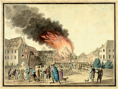 Jean Hans Incendie du theatre de Strasbourg le 31 mai 1800