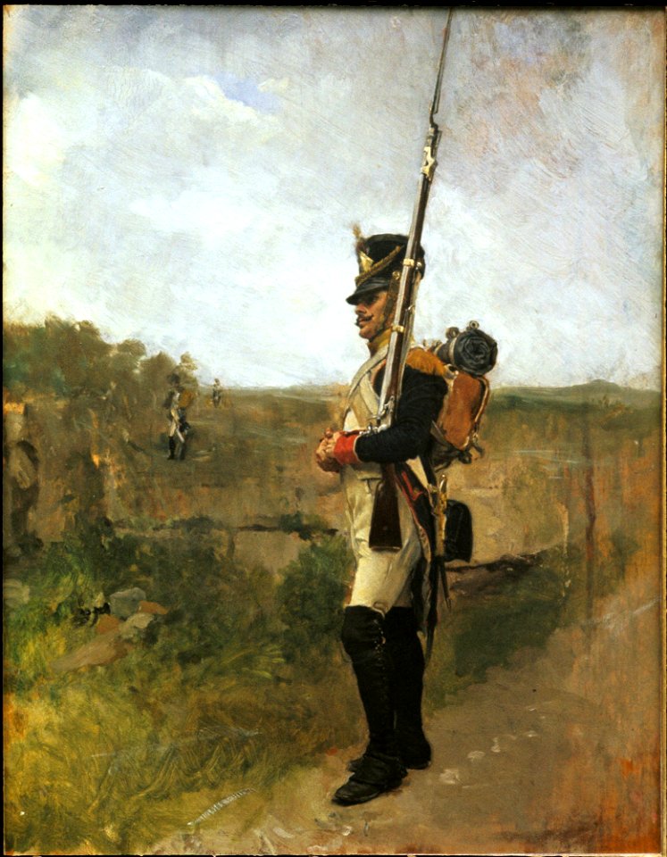Jean Louis Ernest Meissonier - The Sentry (La Vedette) - y1957-62 - Princeton University Art Museum