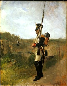 Jean Louis Ernest Meissonier - The Sentry (La Vedette) - y1957-62 - Princeton University Art Museum