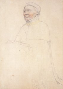 Jean de France, Duke of Berry, drawing of effigy, Hans Holbein the Younger