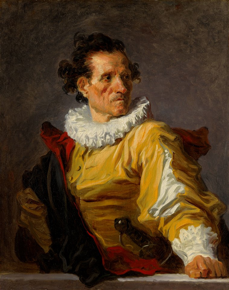 Jean Honore Fragonard Portrait of a man called the warrior