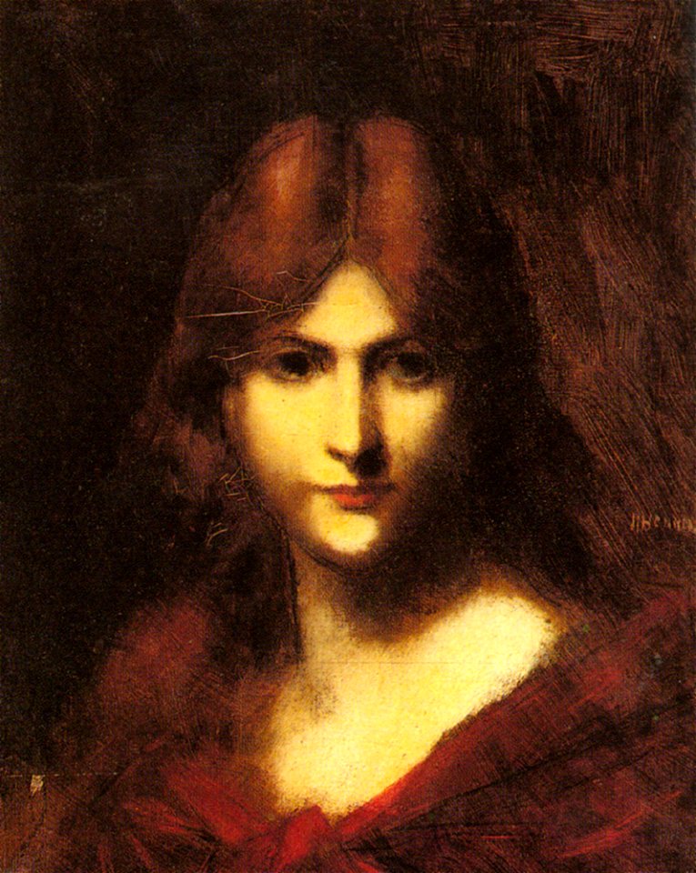 Jean Jacques Henner - A Red haired Beauty