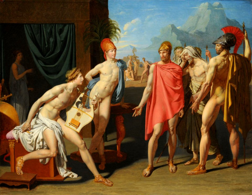 Jean-Auguste-Dominique Ingres - Achilles Receiving the Ambassadors of Agamemnon, 1801