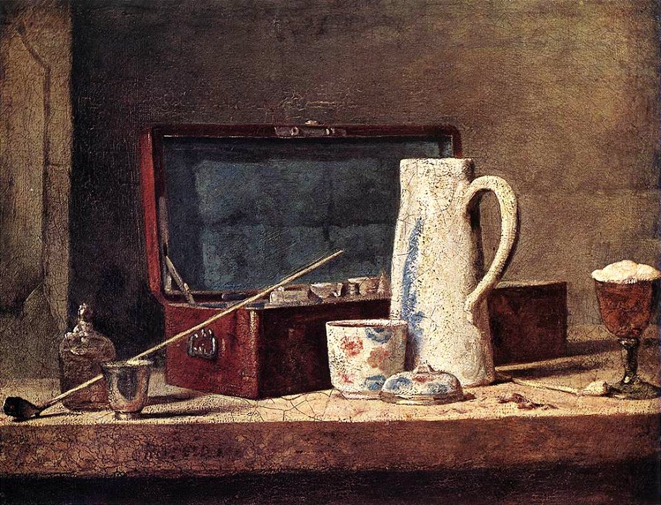 Jean Siméon Chardin - Still-Life with Pipe an Jug - WGA04756