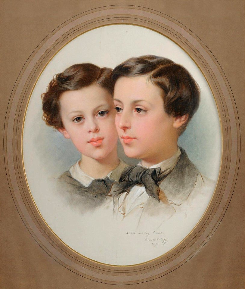 Jean Frédéric André Poupart, baron de Neuflize, et son frère