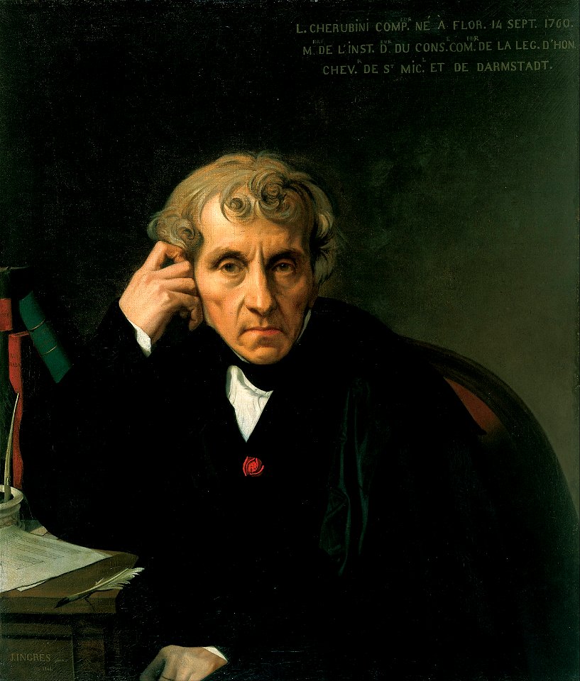 Jean-Auguste-Dominique Ingres - Luigi Cherubini - Google Art Project