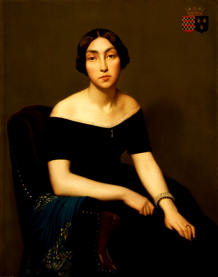 Jean Hippolyte Flandrin - Madame Louis Antoine de Cambourg - 73.169 - Detroit Institute of Arts