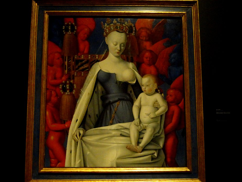 Jean Fouquet - Madone entourée de Séraphins et de Chérubins - Musée royal des beaux-arts d'Anvers