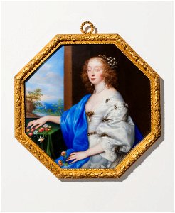 Jean Petitot d.ä. - Mary Villiers, Duchess of Richmond and Lennox - NMB 1313 - Nationalmuseum. Free illustration for personal and commercial use.