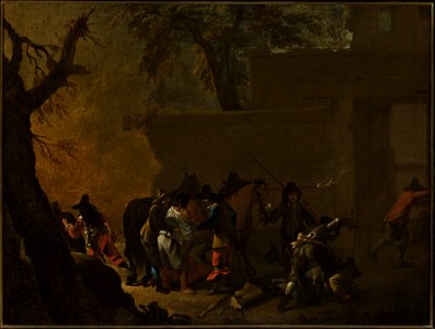 Jean Tassel - Assault on travellers - M.Ob.652 - National Museum in Warsaw