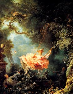 Jean Honore Fragonard The Swing. Free illustration for personal and commercial use.