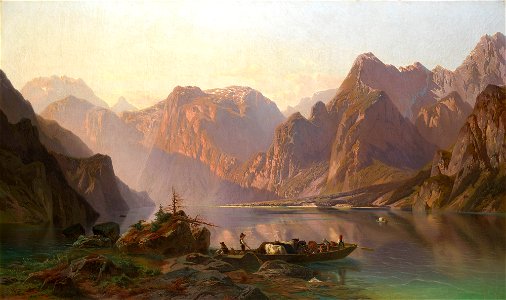 Jean François Xavier Roffiaen (1820-98) - The Königs See - RCIN 403882 - Royal Collection