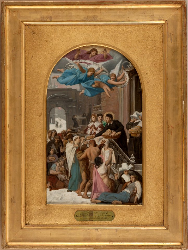 Jean Jules Antoine Lecomte du Noüy - Esquisse pour l'église de la Trinité , Saint Vincent de Paul secourant les Lorrains après la guerre - PPP4728 - Musée des Beaux-Arts de la ville de Paris