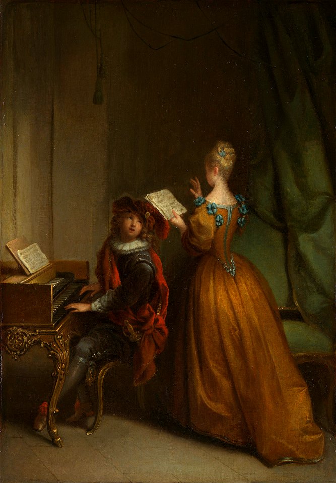 Jean Raoux (1677-1734) - The Singing Lesson - RCIN 404598 - Royal Collection