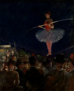 Jean Louis Forain - Tight-Rope Walker - 1951.208 - Art Institute of Chicago. Free illustration for personal and commercial use.