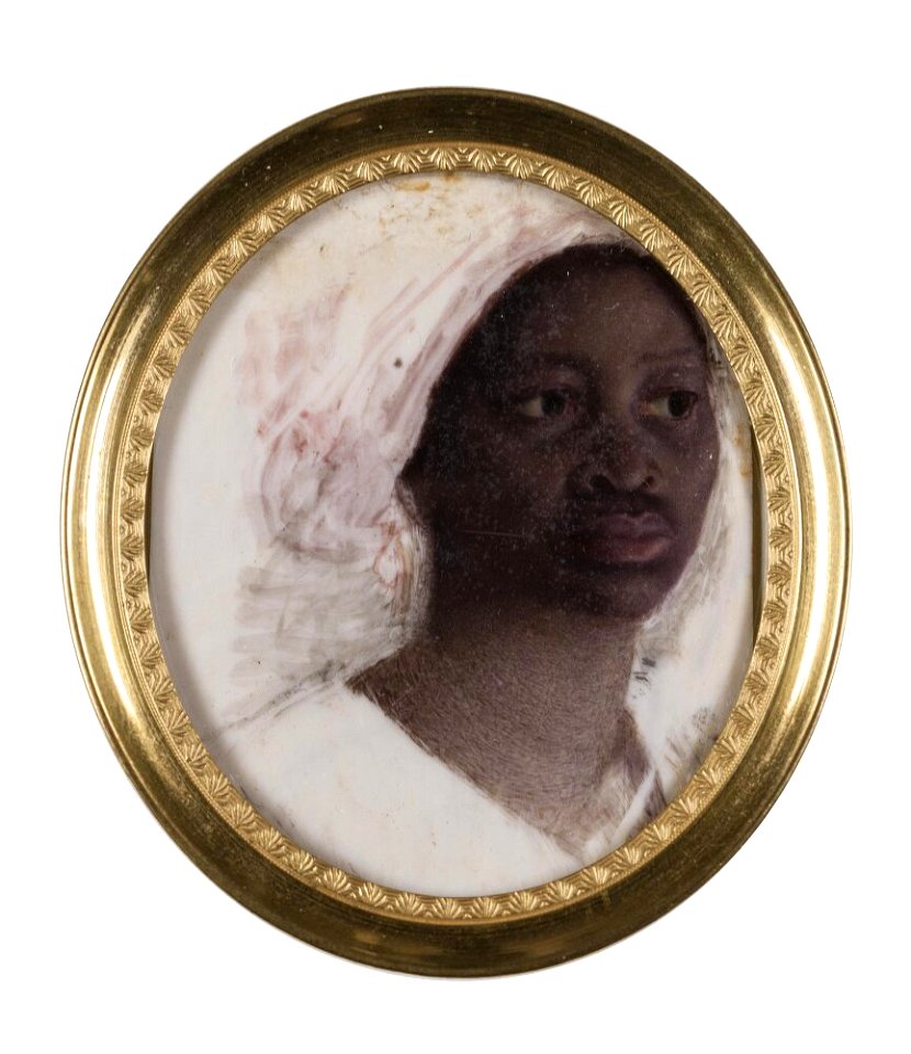 Jean-Baptiste Jacques Augustin - Unknown Woman with Head Scarf - NMB 1322 - Nationalmuseum