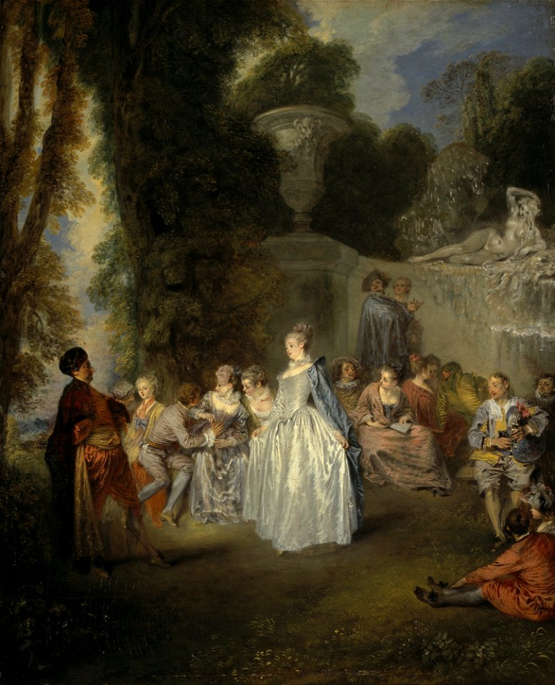 Jean-Antoine Watteau - Fêtes Venitiennes - Google Art Project