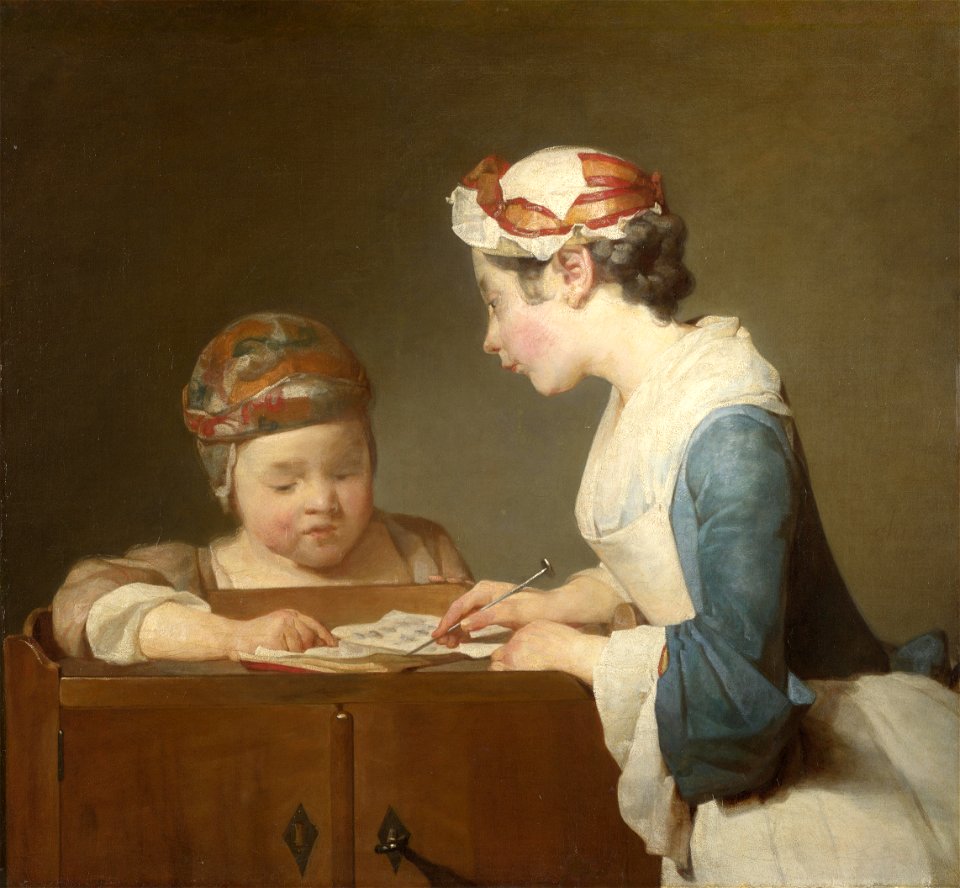 Jean Siméon Chardin - The Young Schoolmistress - WGA04750