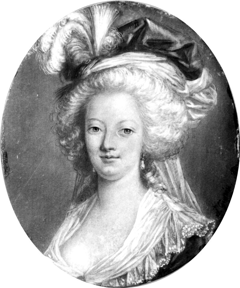 Jean Guérin - Marie Antoinette (1755-93), drottning av Frankrike - NMB 46 - Nationalmuseum