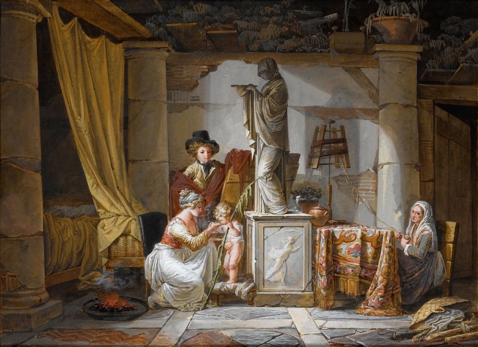 Jean-Baptiste Mallet-L heureuse famille
