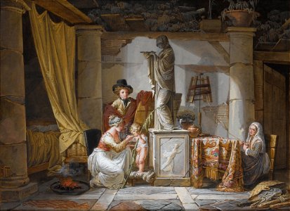 Jean-Baptiste Mallet-L heureuse famille