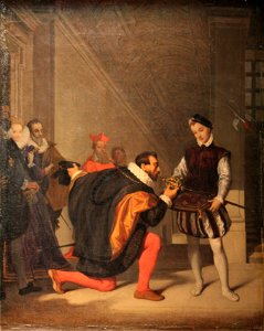 Jean-Auguste-Dominique Ingres - Don Pedro de Tolède baisant l'épée d'Henri IV 01