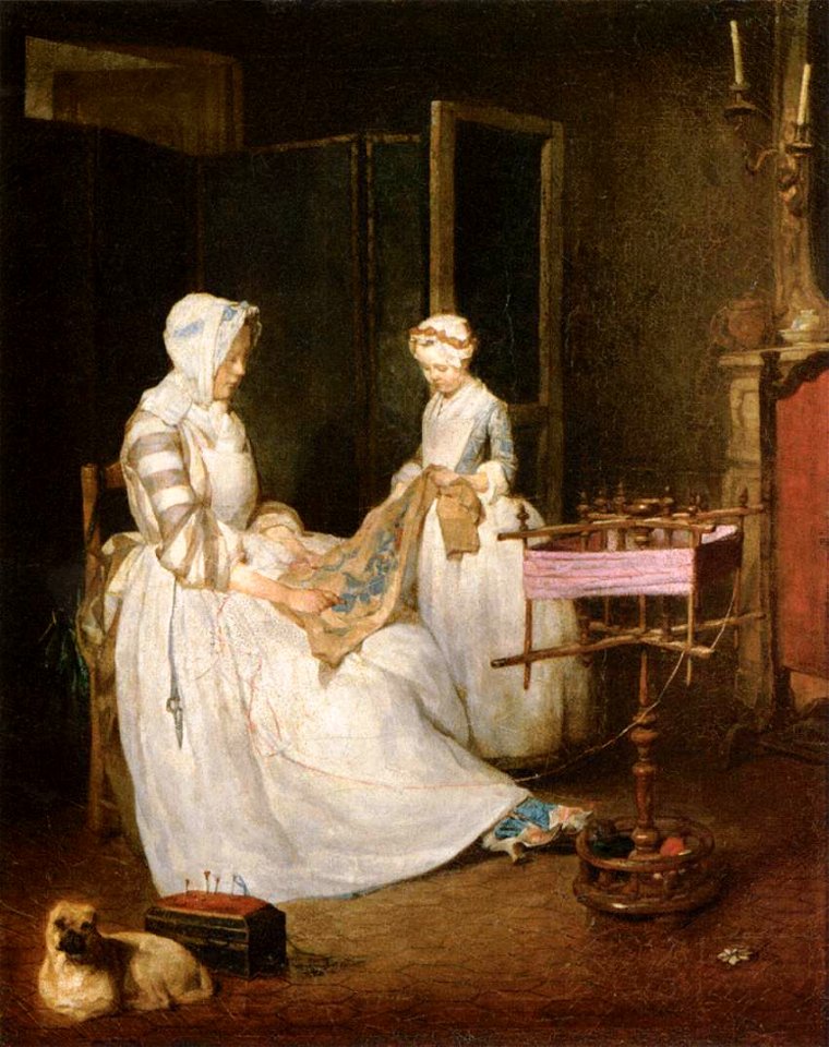 Jean Siméon Chardin - The Hard-working Mother - WGA04767