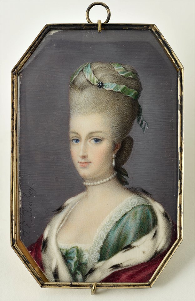 Jean-Baptiste Isabey - Miniature of Marie Antoinette - P18s24 - Isabella Stewart Gardner Museum