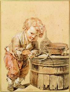 Jean-Baptiste Greuze - Boy with a Broken Egg, c. 1756 - Google Art Project. Free illustration for personal and commercial use.