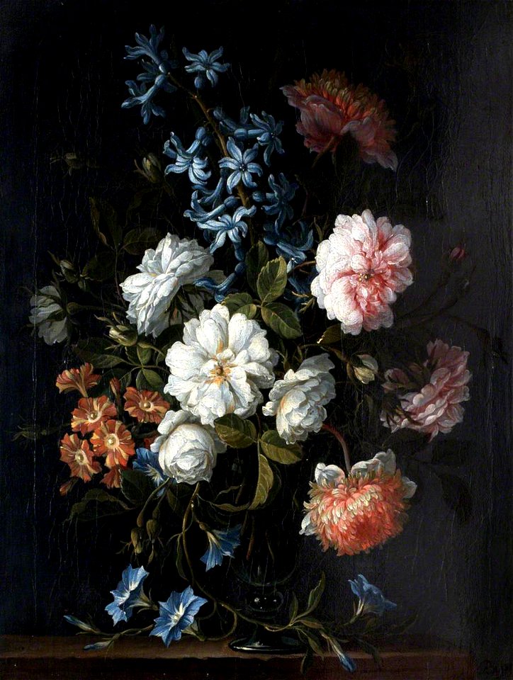 Jean-Baptiste Monnoyer (1636-1699) (possibly) - A Green Glass Vase of Flowers - 353102 - National Trust