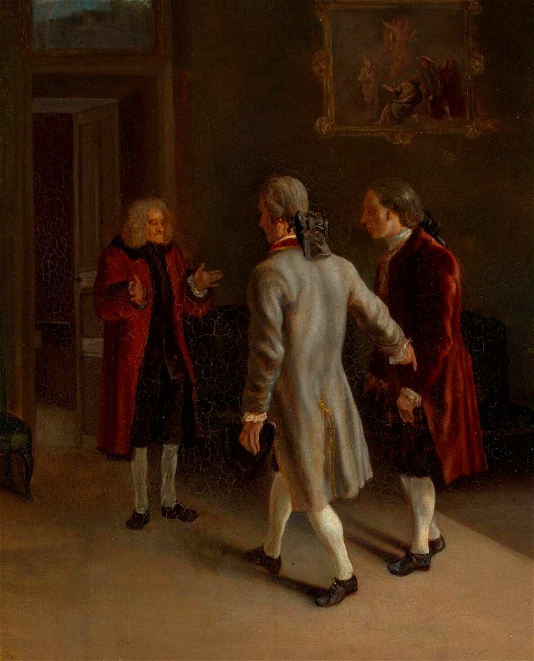 Jean Huber - Voltaire Welcoming his Guests - WGA11785