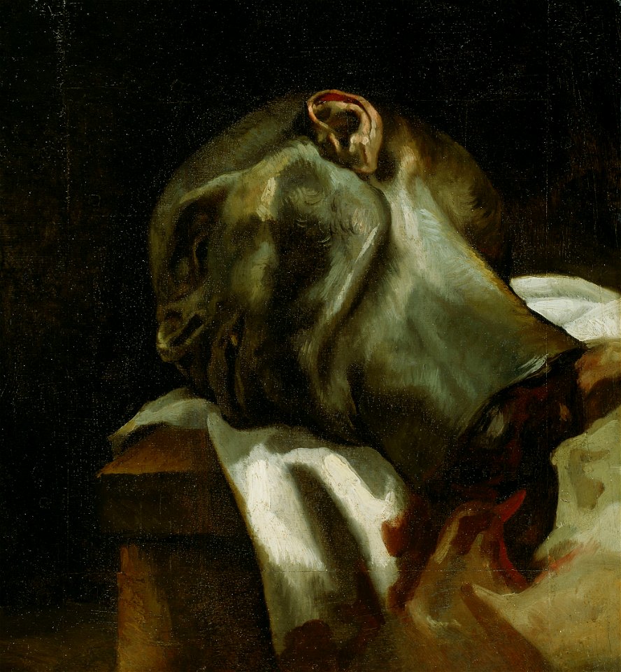 Jean Louis André Théodore Géricault - Head of a Guillotined Man - 1992.628 - Art Institute of Chicago