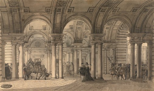 Jean Louis Desprez - Somerset House, the Strand Vestibule - Google Art Project (cropped)
