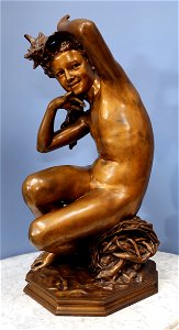 Jean-baptiste carpeaux, ragazza con la conchiglia, bronzo