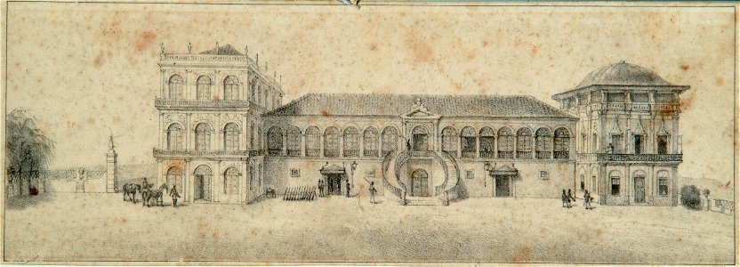 Jean-Baptiste Debret - Vista do Paço de São Cristovão