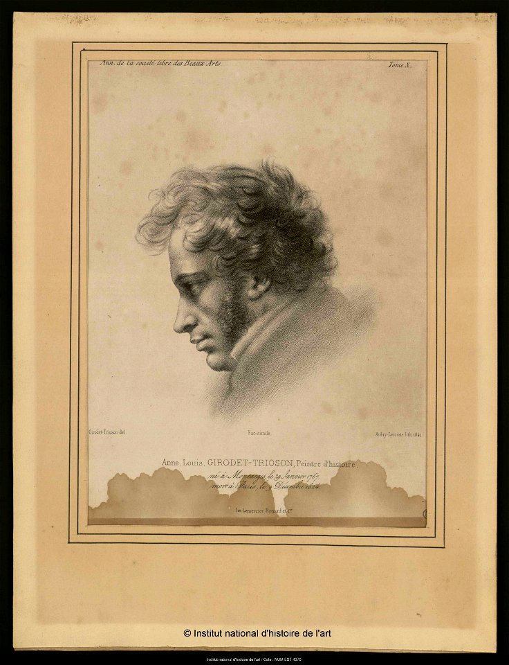 Jean-Baptiste Aubry-Lecomte - INHA - Anne-Louis Girodet-Trioson