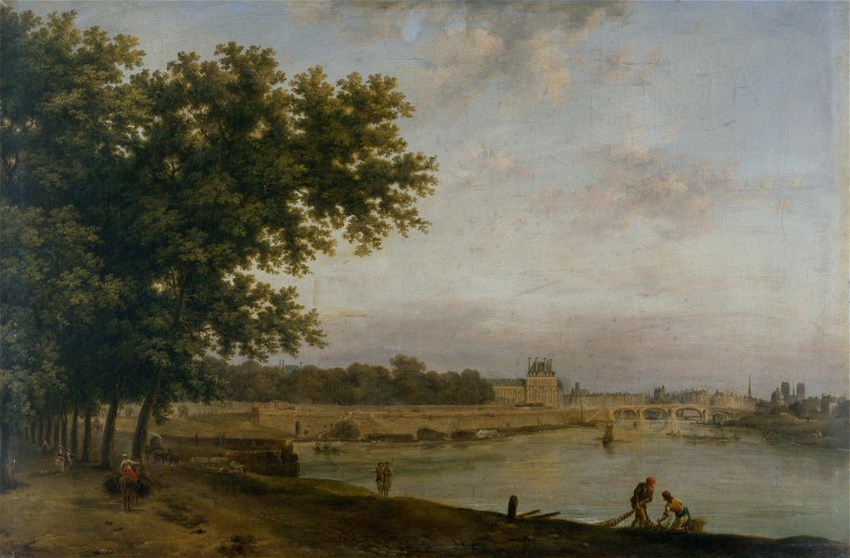 Jean-Baptiste François Genillion - Les Tuileries et le Pont Royal, vus du Cours-la-Reine - P2007 - Musée Carnavalet