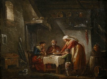 Jean-Baptiste Lallemand Küche mit einer Familie